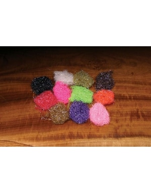 Hareline Dubbin Micro UV Polar Chenille in Black